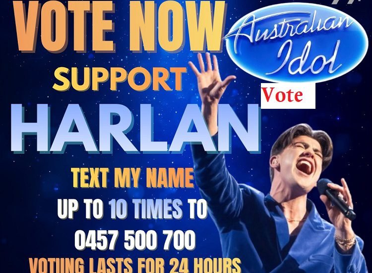 Harlan Goode Australian Idol 2026 Top 6 Vote Text 5 April 2026