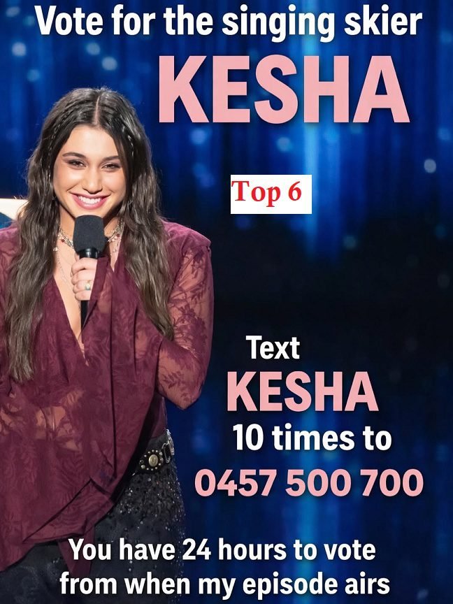 Kesha Oayda Australian Idol 2026 Top 6 Vote Text 5 April 2026